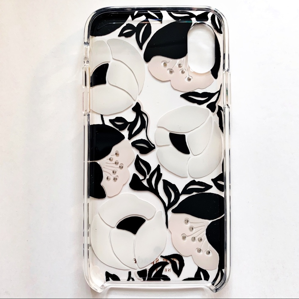🆕 Kate Spade iPhone X & XS Floral Jeweled Case - Picture 4 of 4